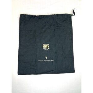 Frye Shoes Large Drawstring Dust Bag 16" x 17" Black